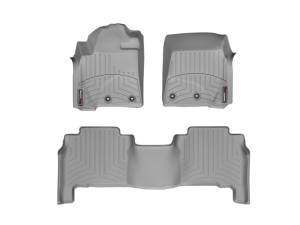 WeatherTech - FloorMat WeatherTech 12-13 Toyota Land Cruiser Front and Rear Floorliners - Grey | 464231-461572 - Image 6