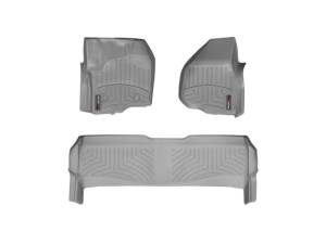WeatherTech - FloorMat WeatherTech 11+ Ford F250/F350/F450/F550 Front and Rear Floorliners - Grey | 464331-463052 - Image 2