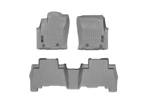 FloorMat WeatherTech 13+ Toyota 4Runner Front and Rear Floorliners - Grey | 464931-462862