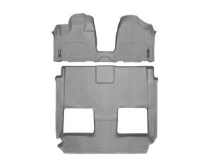 WeatherTech - Floor Mat Set FloorMat WeatherTech 11+ Chrysler Town & Country Front and Rear FloorLiners (Over The Hump) - Grey | 465621-461414 - Image 2