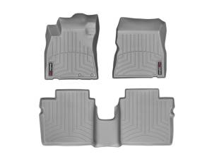 WeatherTech - Floor Mat Set FloorMat WeatherTech 14+ Nissan Versa Note Front and Rear Floorliners - Grey | 465771-464112 - Image 2