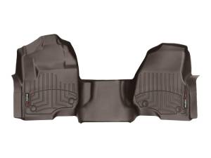 WeatherTech 2017+ Ford F-250/F-350/F-450/F-550 w/ Bench Seats Front FloorLiners OTH - Cocoa | 4710321 - Image 1