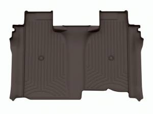 WeatherTech 2019+ Chevrolet Silverado 1500 CC w/1st Row Bucket & Rear Storg. Rear FloorLiner - Cocoa | 4714364