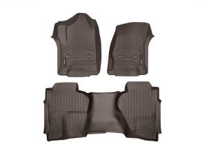 WeatherTech - WeatherTech 2014+ Chevrolet Silverado Cocoa Front & Rear Floorliners | 476071-475423 - Image 3