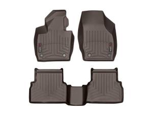 WeatherTech - WeatherTech 2015+ Audi Q3 Front and Rear FloorLiner - Cocoa | 47747-1-2 - Image 1