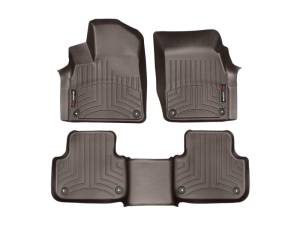 WeatherTech - WeatherTech 2017+ Audi Q7 Front & Rear FloorLiner - Cocoa | 47887-1-2 - Image 1