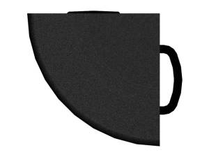 WeatherTech - WeatherTech TechFloor - Outside Corner - Black **Order in Qtys of 4 | 51BC22 BK - Image 2