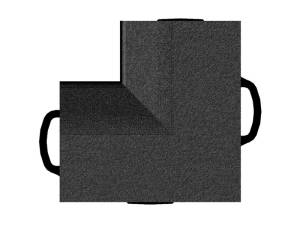 WeatherTech - WeatherTech TechFloor - Inside Corner - Black **Order in Qtys of 4 | 51BIC SET4 BK - Image 4