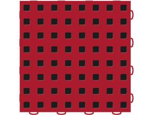 WeatherTech TechFloor - 12in X 12in Tiles - Red/Black **Order in Qtys of 10 | 51T1212 RD-BK