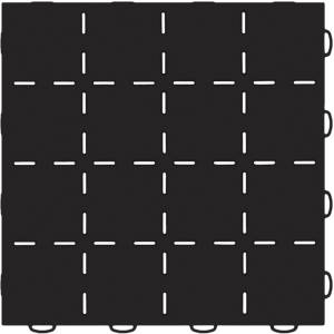 WeatherTech - WeatherTech TechFloor - 12in x 12in Solid Tile w/ Raised Squares - Black | 51T1212SS BK - Image 4