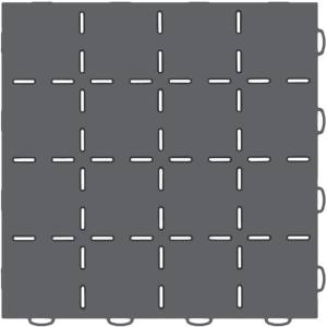 WeatherTech - WeatherTech TechFloor 12in x 12in Solid Floor Tile w/ Raised Squares - Dark Grey | 51T1212SS DG - Image 4