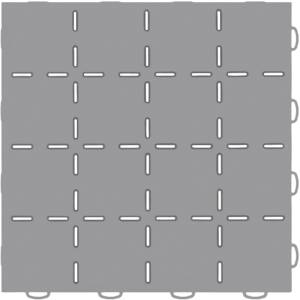 WeatherTech - WeatherTech TechFloor 12in x 12in Solid Floor Tile w/ Raised Squares - Grey | 51T1212SS GR - Image 1