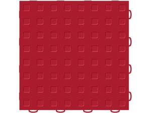 WeatherTech - WeatherTech TechFloor 12in x 12in Solid Floor Tile w/ Raised Squares - Red | 51T1212SS RD - Image 1