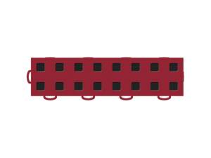 WeatherTech - WeatherTech TechFloor - 3in X 12in Tiles(Left Loop) - Red/Black **Order in Qtys of 10 | 51T312LL RD-BK - Image 5