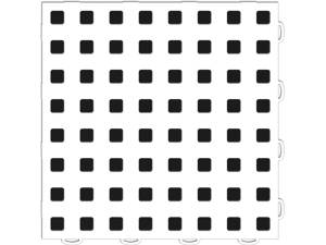 WeatherTech - WeatherTech TechFloor - 3in X 12in Tiles(Left Loop) - White/Black **Order in Qtys of 10 | 51T312LL WH-BK - Image 5