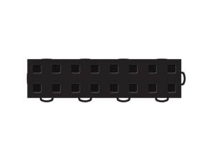 WeatherTech - WeatherTech TechFloor - 3in X 12in Tiles(Right Loop) - Black/Black **Order in Qtys of 10 | 51T312RL BK-BK - Image 1