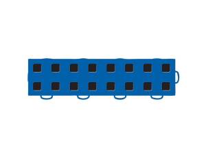 WeatherTech - WeatherTech TechFloor - 3in x 12in Tiles(Right Loop) Blue/Black - Blue/Black | 51T312RL BL-BK - Image 1