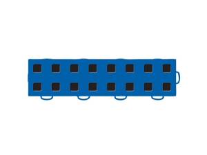 WeatherTech - WeatherTech TechFloor - 3in x 12in Tiles(Right Loop) Blue/Black - Blue/Black | 51T312RL BL-BK - Image 5