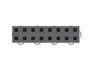 WeatherTech - WeatherTech TechFloor - 3in x 12in Tiles(Right Loop) - Dark Grey/Black | 51T312RL DG-BK - Image 2