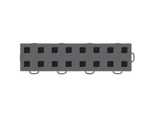WeatherTech - WeatherTech TechFloor - 3in x 12in Tiles(Right Loop) - Dark Grey/Black | 51T312RL DG-BK - Image 4