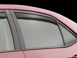 WeatherTech 14-19 Toyota Corolla (Incl. iM) Rear Side Window Deflectors - Dark Smoke | 81745IM - Image 2