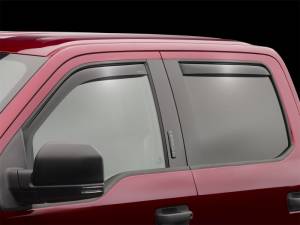 WeatherTech - WeatherTech 2015+ Ford F-150 SuperCrew Front and Rear Side Window Deflectors - Dark Smoke | 82765 - Image 6