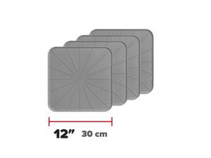 WeatherTech Home Surface Protectors 12in. Square - Grey (4pc Set) | 8A12SQCSTGR