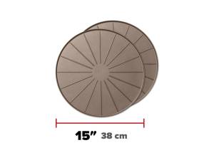 WeatherTech Plant Mats/Coasters 15in. Round - Tan (2pc Set) | 8A15CST2PKTN