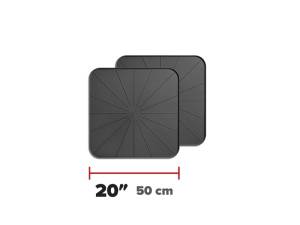WeatherTech Project Mats 20in. Square - Black (2pc Set) | 8A20SQCSTBK