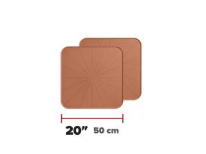 WeatherTech Project Mats 20in. Square - Terracotta (2pc Set) | 8A20SQCSTTC