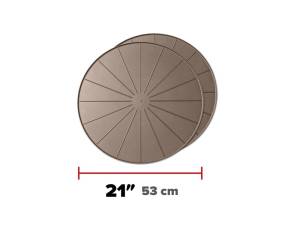 WeatherTech Project Mats 21in. Round - Tan (2pc Set) | 8A21CST2PKTN