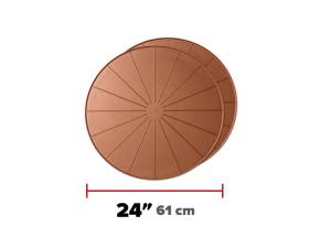 WeatherTech Project Mats 24in. Round - Terracotta (2pc Set) | 8A24CST2PKTC