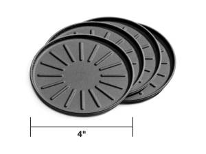 WeatherTech - WeatherTech Round Coaster Set 4in. - Black (Set of 4) | 8A4CSTBK - Image 2
