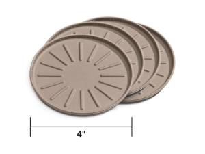 WeatherTech - WeatherTech Round Coaster Set 4in. - Tan (Set of 4) | 8A4CSTTN - Image 1
