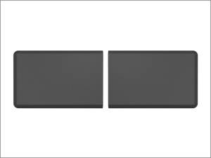 WeatherTech Comfort Mat Connect End Mats 24 x 36in. (2 Qty) Carbon Fiber - Black | 8ACONA2CBB