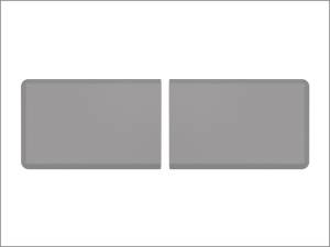 WeatherTech Comfort Mat Connect End Mats 24 x 36in. (2 Qty) Carbon Fiber - Grey | 8ACONA2CBG