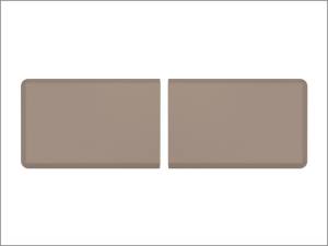 WeatherTech Comfort Mat Connect End Mats 24 x 36in. (2 Qty) Carbon Fiber - Tan | 8ACONA2CBT