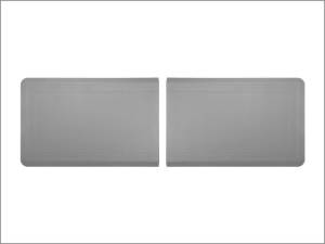 WeatherTech Comfort Mat Connect End Mats 24 x 36in. (2 Qty) Bordered - Grey | 8ACONA2HCG