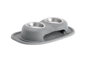 WeatherTech Pet Feeding System Double High 8oz 3in. Stainless Bowl - Dark Grey | DHC0803DGDG