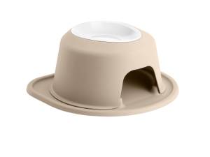 WeatherTech Pet Feeding System Single High 32oz 6in. Poly Bowl - Tan | PSH3206TNTN