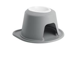 WeatherTech Pet Feeding System Single High 32oz 8in. Poly Bowl - Dark Grey | PSH3208DGDG