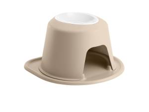 WeatherTech Pet Feeding System Single High 32oz 8in. Poly Bowl - Tan | PSH3208TNTN