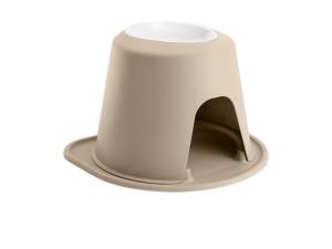 WeatherTech Pet Feeding System Single High 64oz 10in. Poly Bowl - Tan | PSH6410TNTN