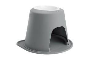 WeatherTech Pet Feeding System Single High 96oz 14in. Poly Bowl - Dark Grey | PSH9614DGDG