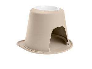 WeatherTech Pet Feeding System Single High 96oz 14in. Poly Bowl - Tan | PSH9614TNTN