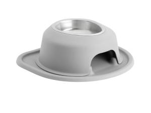 WeatherTech Pet Feeding System Single High 16oz 4in. Stainless Bowl - Light Grey | SH1604LGLG