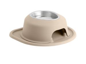 WeatherTech Pet Feeding System Single High 16oz 4in. Stainless Bowl - Tan | SH1604TNTN