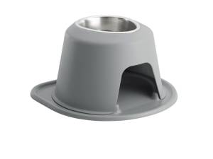 WeatherTech Pet Feeding System Single High 32oz 8in. Stainless Bowl - Dark Grey | SH3208DGDG
