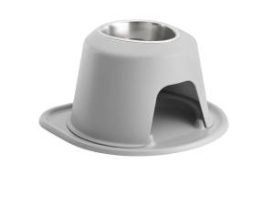 WeatherTech Pet Feeding System Single High 32oz 8in. Stainless Bowl - Light Grey | SH3208LGLG