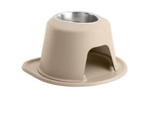 WeatherTech Pet Feeding System Single High 32oz 8in. Stainless Bowl - Tan | SH3208TNTN